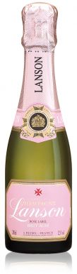 Lanson Rose Label Champagne Quarter Bottle Brut NV 20cl