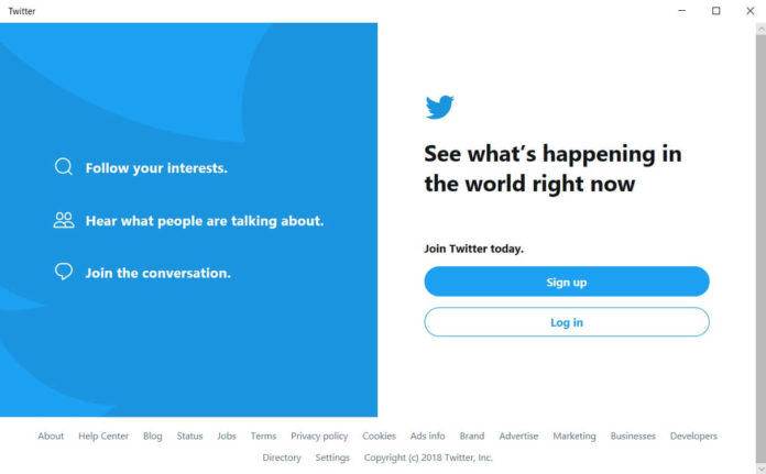 Twitter for Windows 10